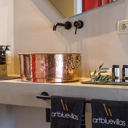 Artblue Villas Tsoukaládhes Buitenkant foto