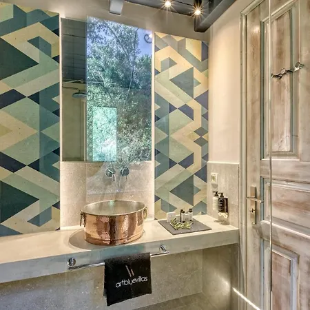 Artblue Villas Tsoukaládhes Buitenkant foto